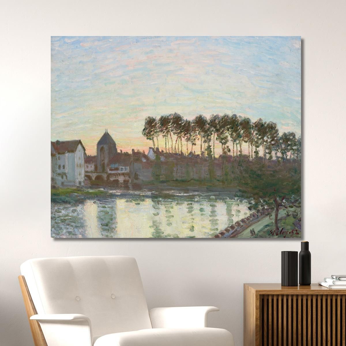 Moret-Sur-Loing At Sunset Alfred Sisley canvas print