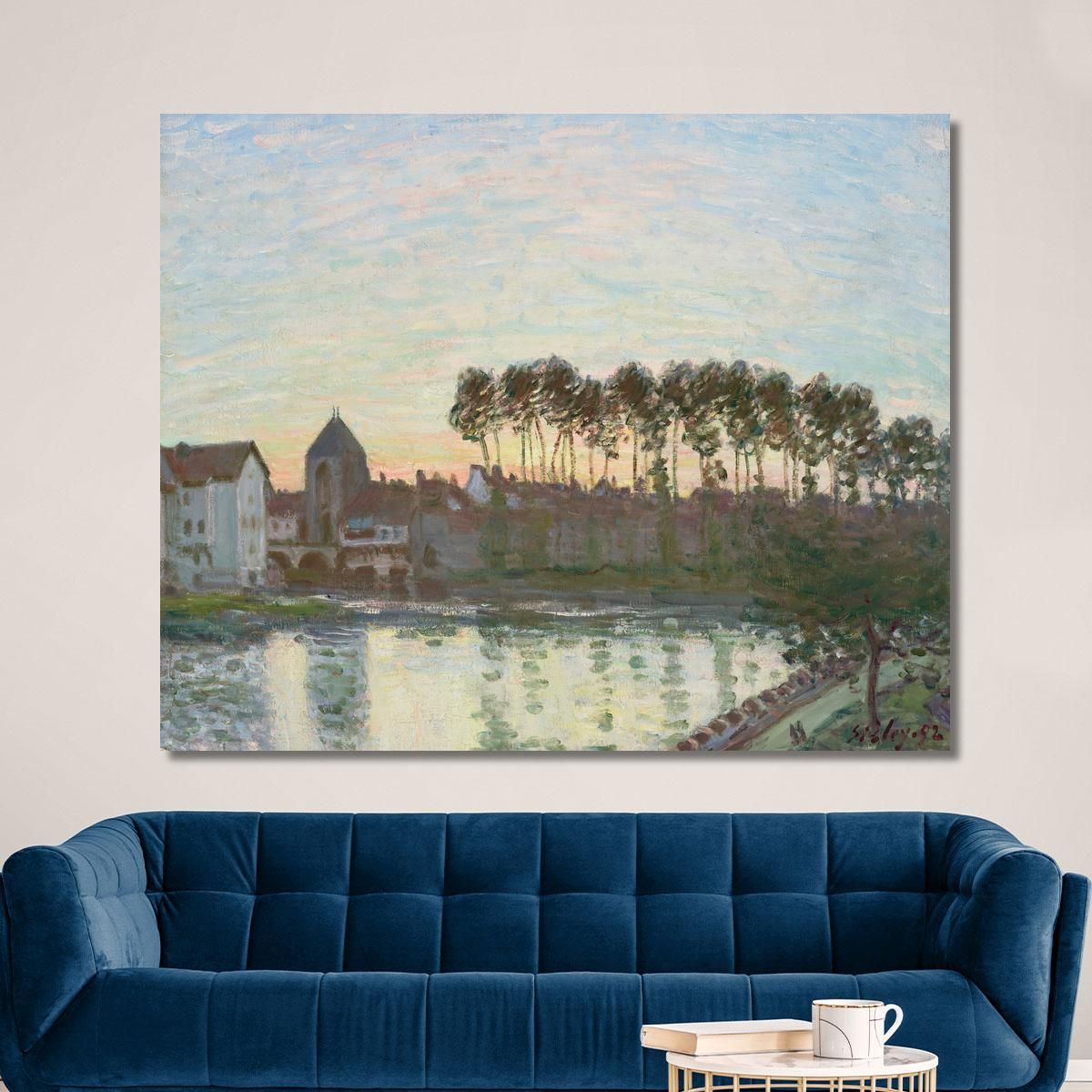 Moret-Sur-Loing At Sunset Alfred Sisley canvas print