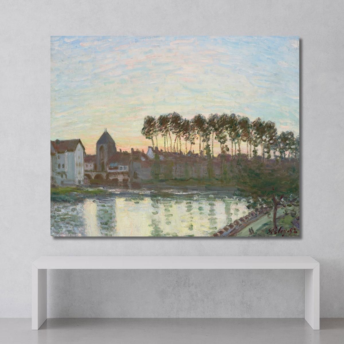 Alfred Sisley、MORET-SUR-LOING、画集画、新品額装付 Alfred Sisley、MORET-SUR-LOING、画集画、新品額装付 Sisley