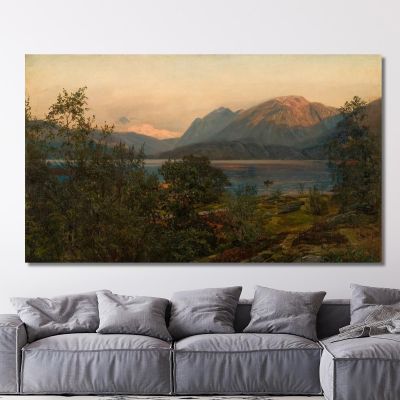 Abend Terøen Amaldus Nielsen, ani11 drucken auf leinwand