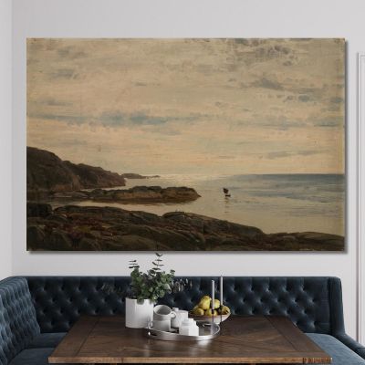 Un Îlot 2 Amaldus Nielsen, ani35 tableau impression sur toile