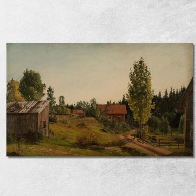 Da Oklungen Porsgrund Amaldus Nielsen ani89 quadro stampa su tela