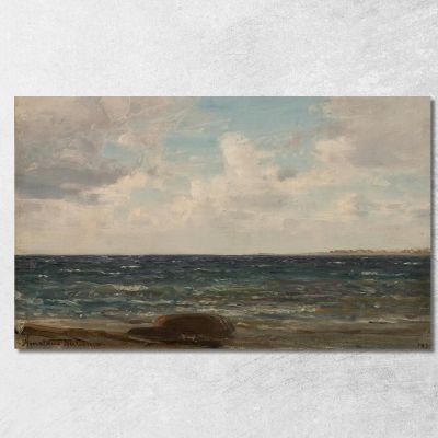 Mare Agitato Jæren Amaldus Nielsen ani110 quadro stampa su tela