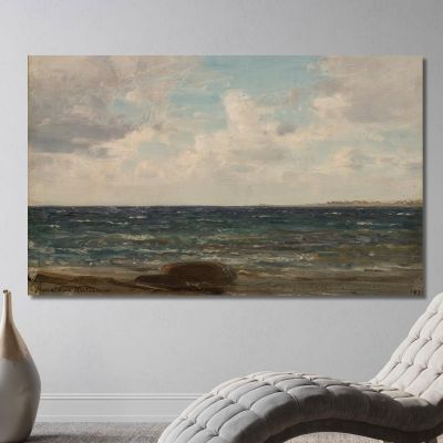 Frische See, Jæren Amaldus Nielsen, ani110 drucken auf leinwand