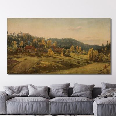 Autunno A Porsgrunn Amaldus Nielsen ani137 quadro stampa su tela