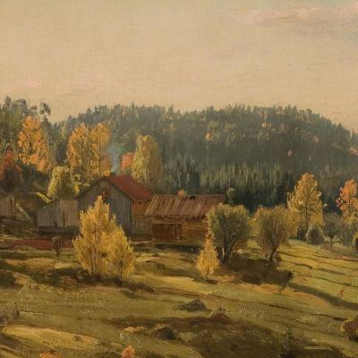 Autunno A Porsgrunn Amaldus Nielsen ani137 quadro stampa su tela