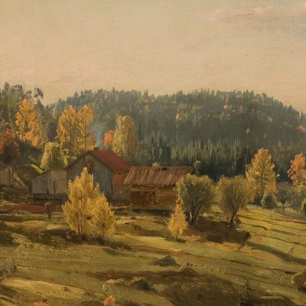 Autunno A Porsgrunn Amaldus Nielsen ani137 quadro stampa su tela