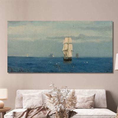 Morgenstimmung Atlantischer Ozean Amaldus Nielsen, ani163 drucken auf leinwand