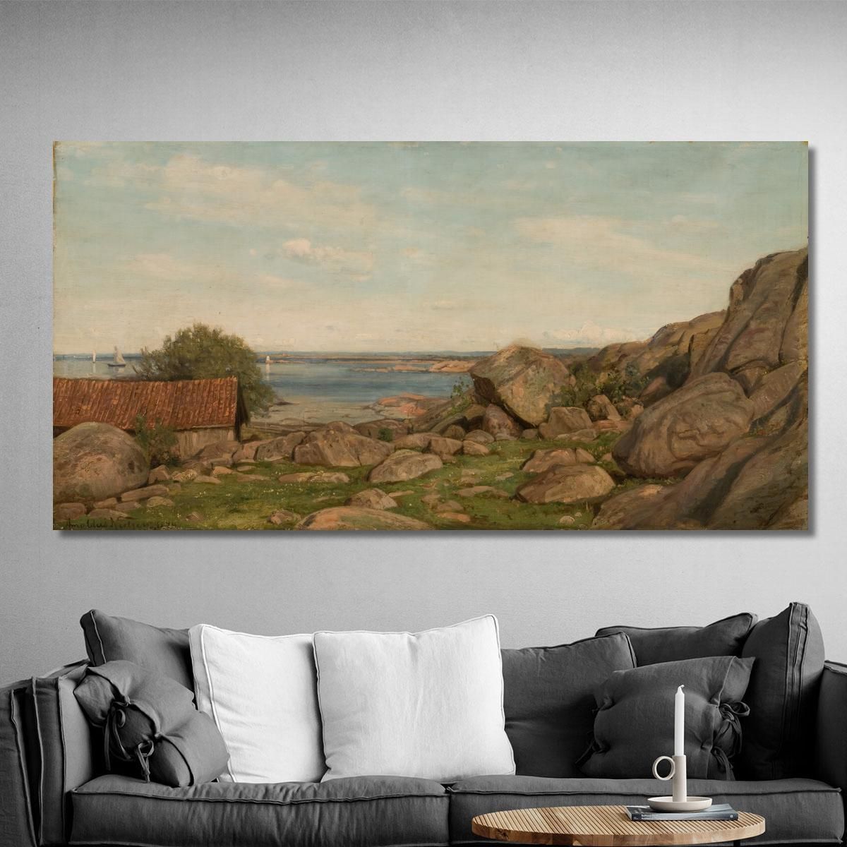 Atmosfera Mattutina Hvaler Amaldus Nielsen ani164 quadro stampa su tela