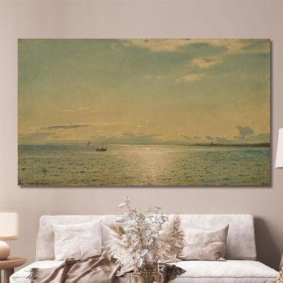 Sonnenstimmung Auf Den Hvaler-Inseln Amaldus Nielsen, ani206 drucken auf leinwand