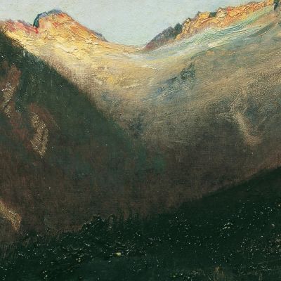Sera Nella Prossau Presso Gastein Anton Romako arm2 quadro stampa su tela