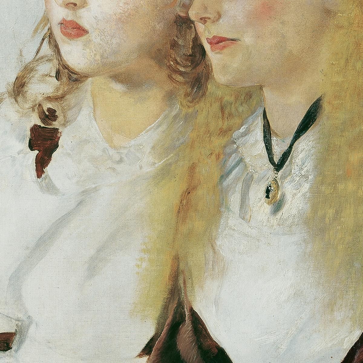 Le Nipoti Dell’Artista Elisabeth E Maja Anton Romako arm22 quadro stampa su tela