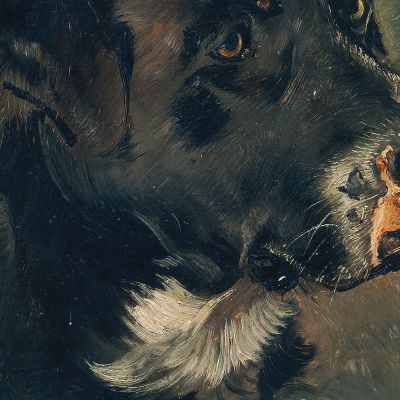 Testa Di Un Cane Macellaio / Testa Di Cane Anton Romako arm36 quadro stampa su tela