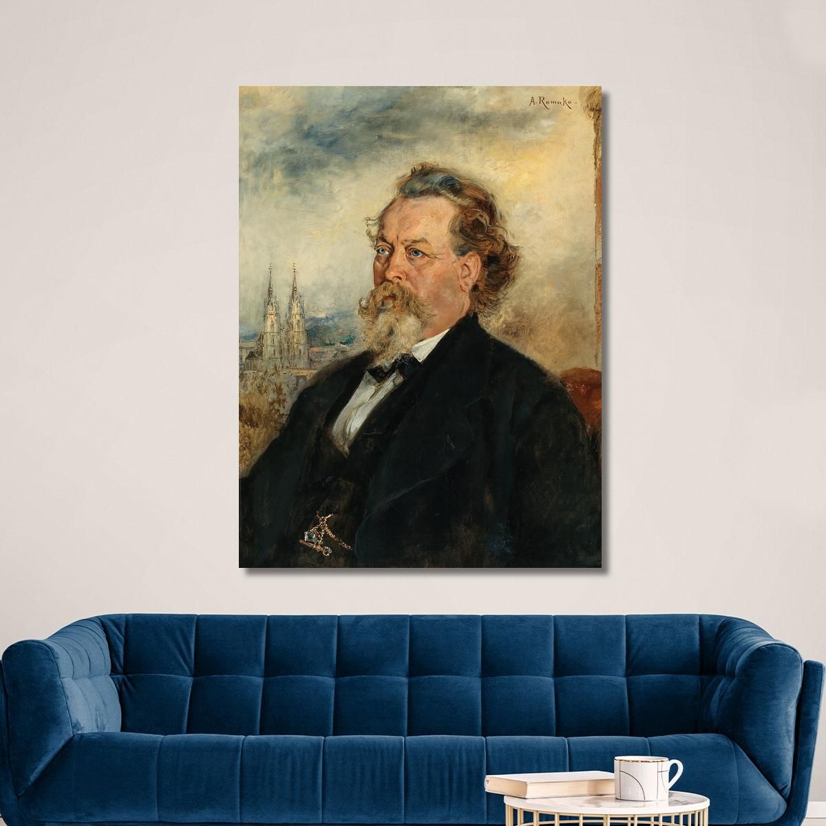 Ritratto Di Wilhelm Bucher Anton Romako arm47 quadro stampa su tela