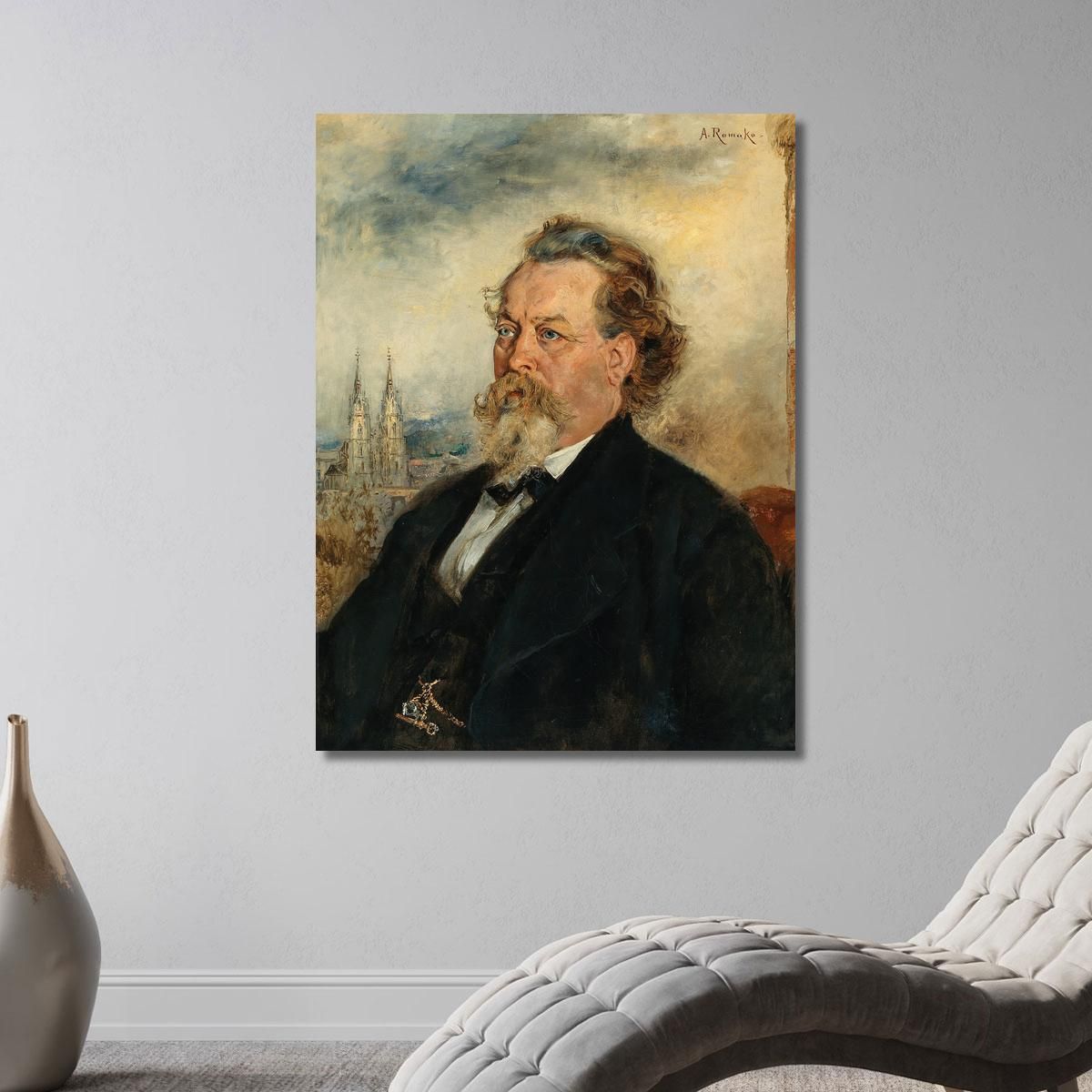 Ritratto Di Wilhelm Bucher Anton Romako arm47 quadro stampa su tela