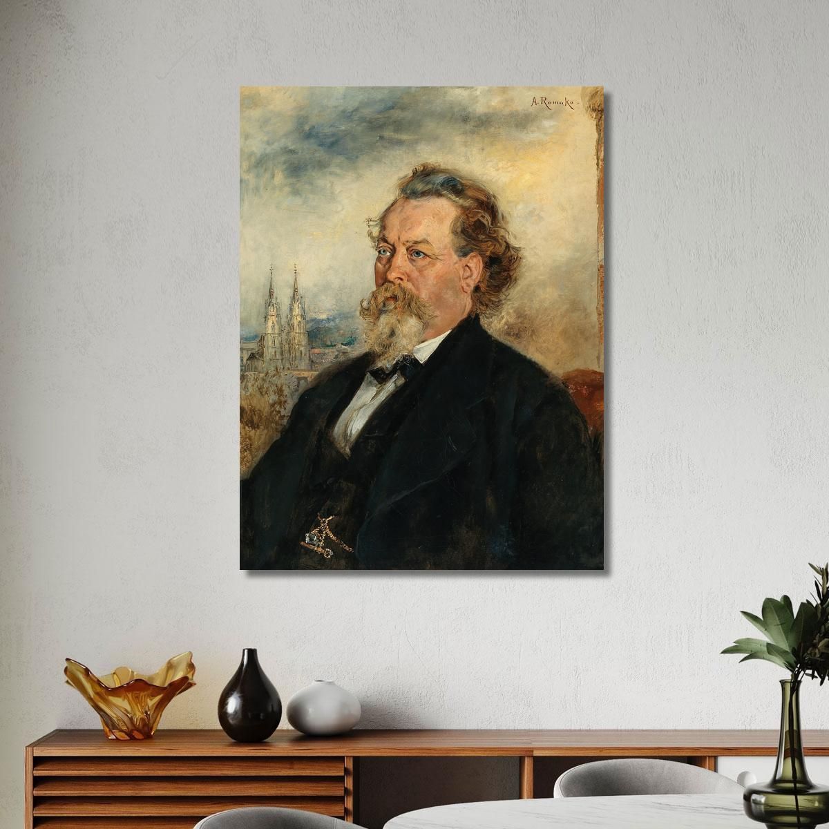 Ritratto Di Wilhelm Bucher Anton Romako arm47 quadro stampa su tela