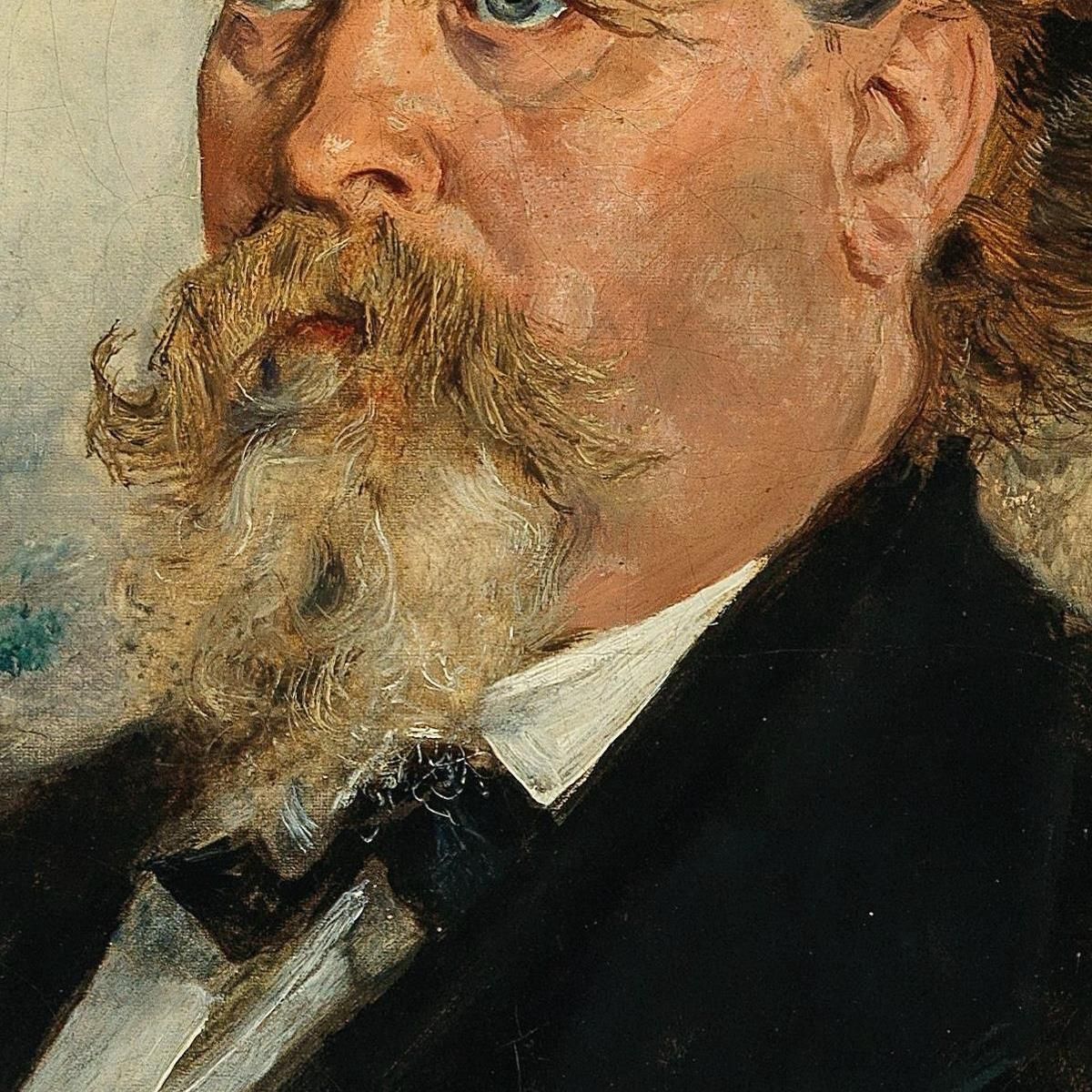 Ritratto Di Wilhelm Bucher Anton Romako arm47 quadro stampa su tela