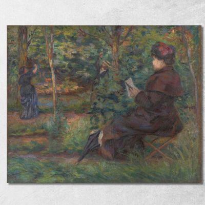Nel Giardino Armand Guillaumin agl20 quadro stampa su tela