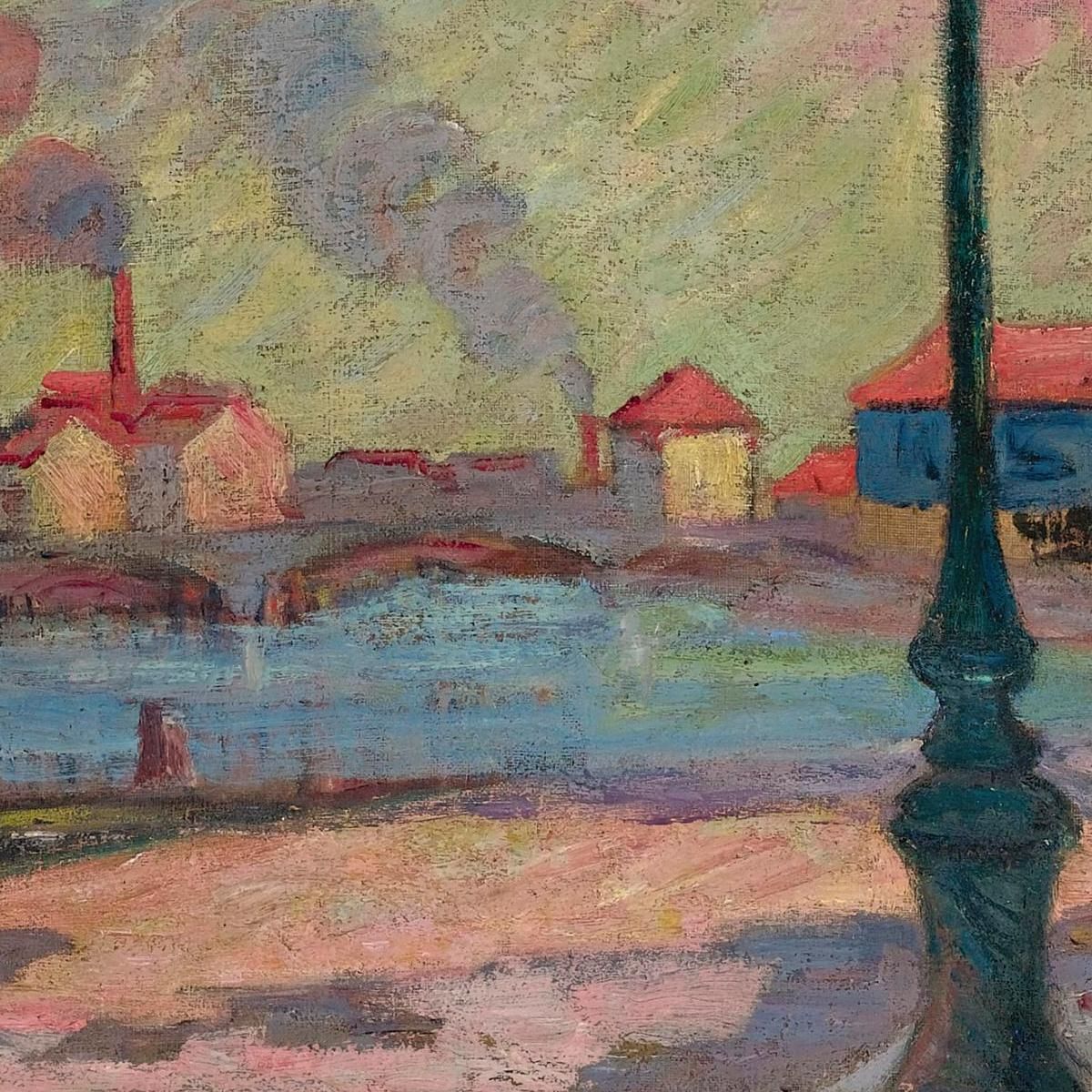 La Senna A Charenton Armand Guillaumin agl31 quadro stampa su tela