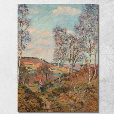 Il Sentiero Verso La Valle Armand Guillaumin agl33 quadro stampa su tela