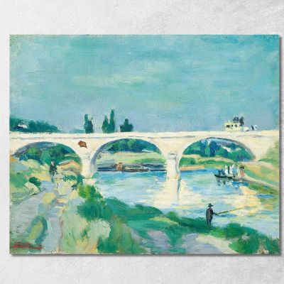 Il Ponte Di Charenton Île-De-France Armand Guillaumin agl35 quadro stampa su tela