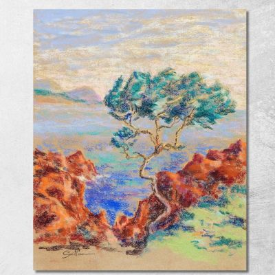 Le Trayas Paesaggio Del Midi Armand Guillaumin agl38 quadro stampa su tela