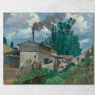 Le Rive Della Bièvre Armand Guillaumin agl40 quadro stampa su tela
