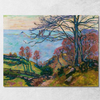 Les Bréjots Armand Guillaumin agl41 quadro stampa su tela