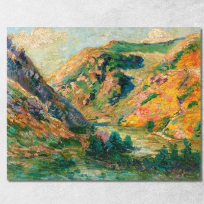 Les Carolles Valle Della Lude Armand Guillaumin agl42 quadro stampa su tela