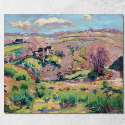 Paesaggio Della Creuse In Primavera Armand Guillaumin agl61 quadro stampa su tela