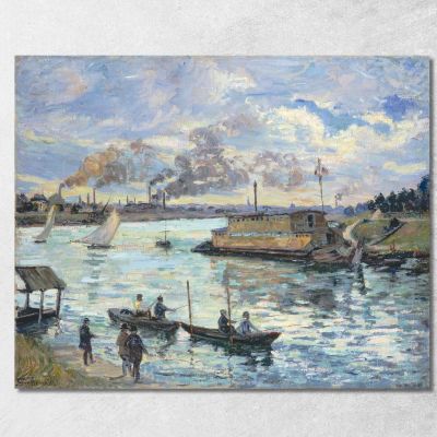 Scena Fluviale Armand Guillaumin agl80 quadro stampa su tela
