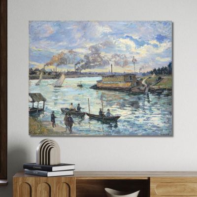 River Scene Armand Guillaumin, agl80 canvas print