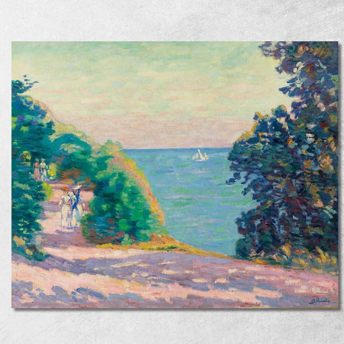 Saint-Palais Armand Guillaumin agl84 quadro stampa su tela Saint-Palais Armand Guillaumin agl84 quadro stampa su tela