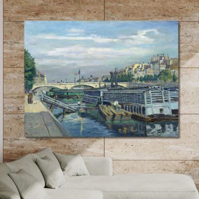 El Puente De Luis Felipe Armand Guillaumin, agl91 cuadro en lienzo