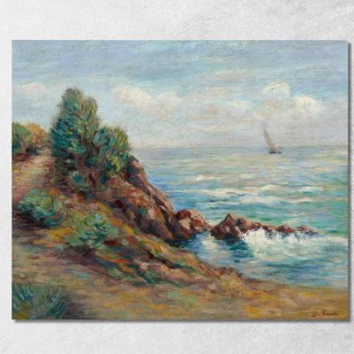 Barca A Vela Ad Agay Armand Guillaumin agl96 quadro stampa su tela