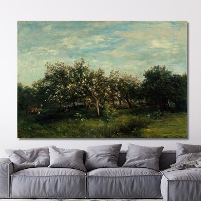 Fiori Di Melo Charles François Daubigny, cfd4 quadro stampa su tela
