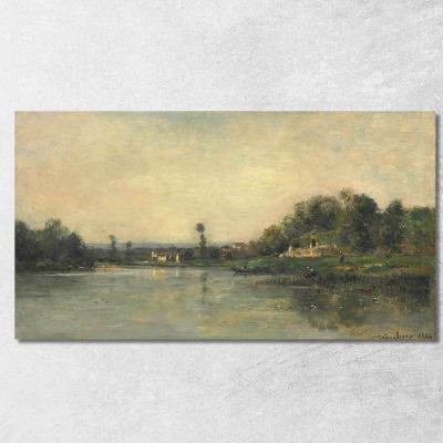 Le Sponde Dell'Oise Charles François Daubigny cfd49 quadro stampa su tela