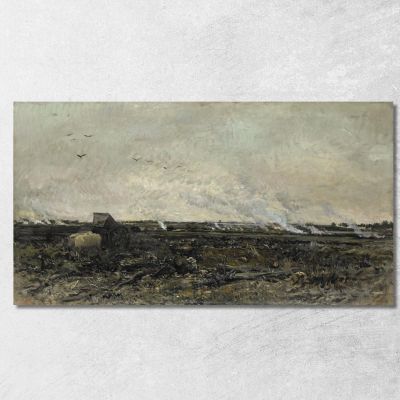 Ottobre Charles François Daubigny cfd54 quadro stampa su tela