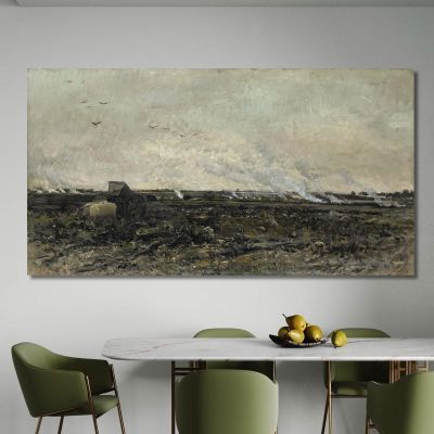 Ottobre Charles François Daubigny, cfd54 quadro stampa su tela