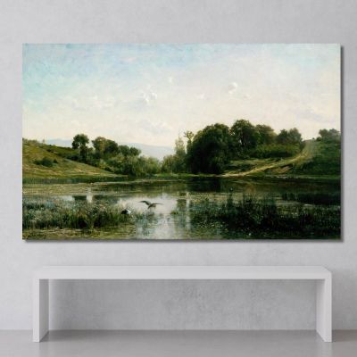 The Ponds Of Gylieu Charles François Daubigny, cfd85 canvas print