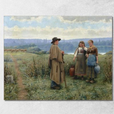 Un Momento Di Ozio Daniel Ridgway Knight drk2 quadro stampa su tela
