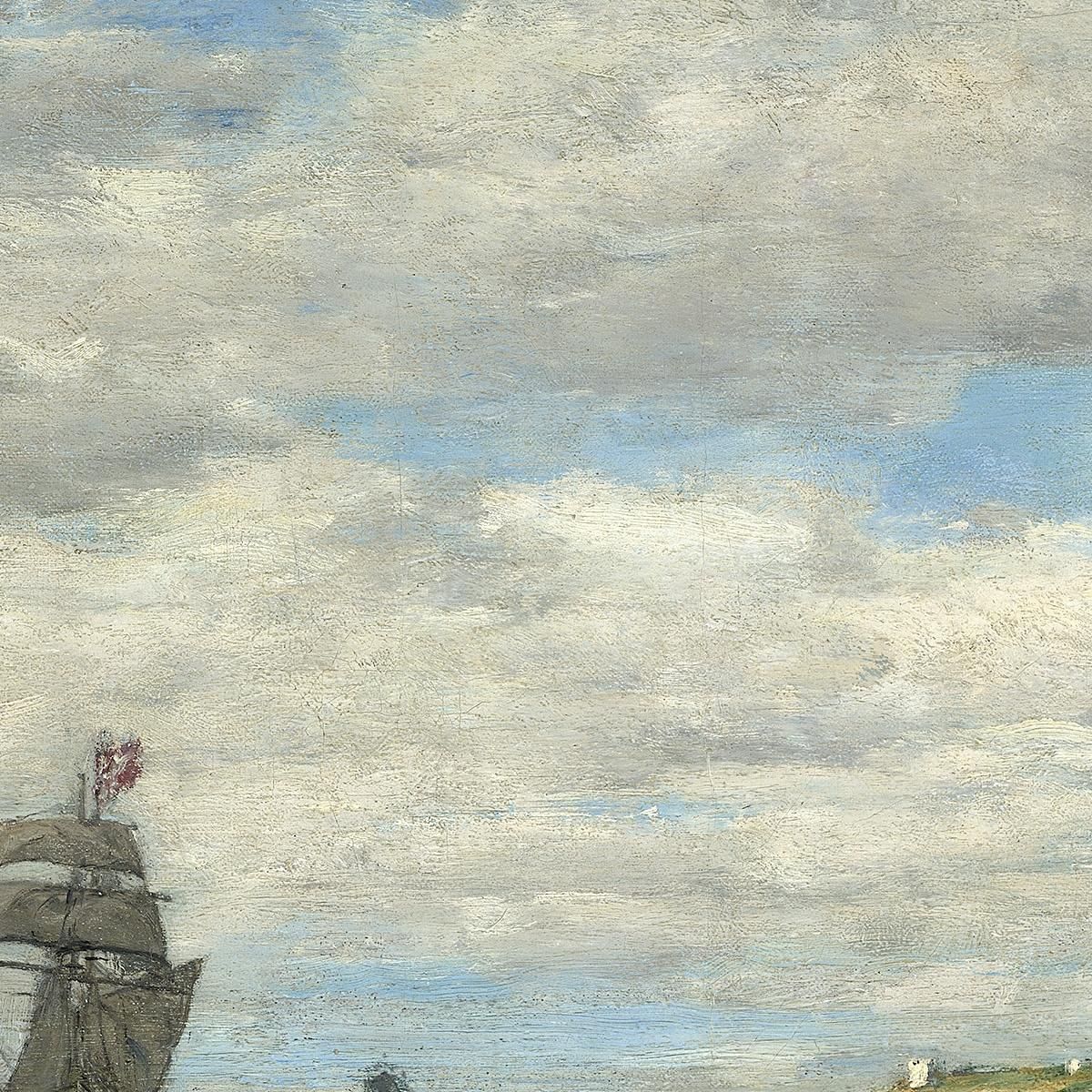 Costa Della Bretagna Eugène Boudin ebd29 quadro stampa su tela