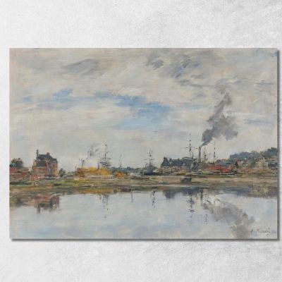 Il Bacino A Trouville Eugène Boudin ebd62 quadro stampa su tela
