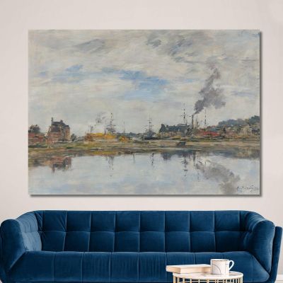 The Reservoir At Trouville Eugène Boudin, ebd62 canvas print
