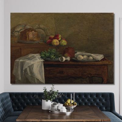 Still Life With Overturned Egg Cup Eugène Boudin, ebd93 canvas print