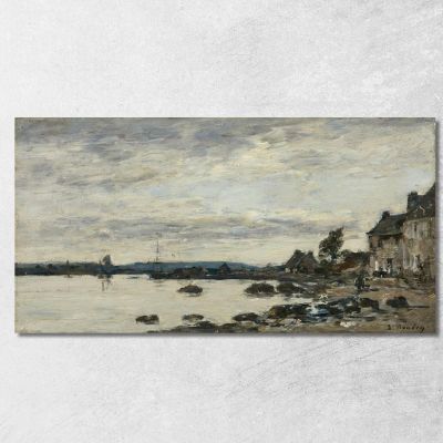 Riva Bretone Eugène Boudin ebd114 quadro stampa su tela