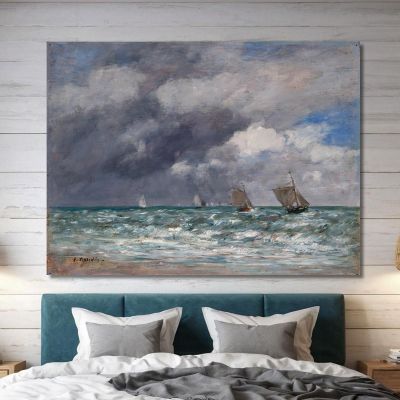 Veleros Cerca De Trouville Eugène Boudin, ebd117 cuadro en lienzo