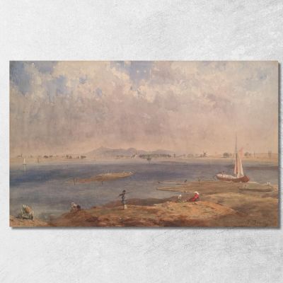 Paesaggio Marino In Bretagna Eugène Boudin ebd125 quadro stampa su tela