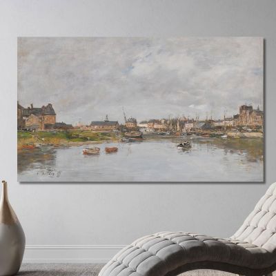 Trouville The Port Eugène Boudin, ebd152 canvas print