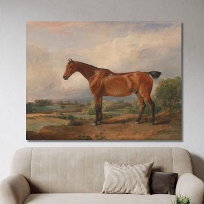 Un Cacciatore In Un Paesaggio James Ward, jwr4 quadro stampa su tela